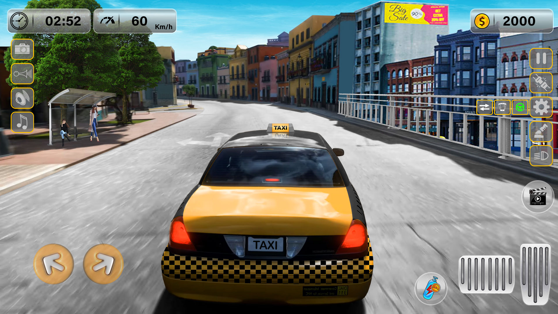 اسکرین شات 6 بازی City Taxi Auto Racer Taxi Game