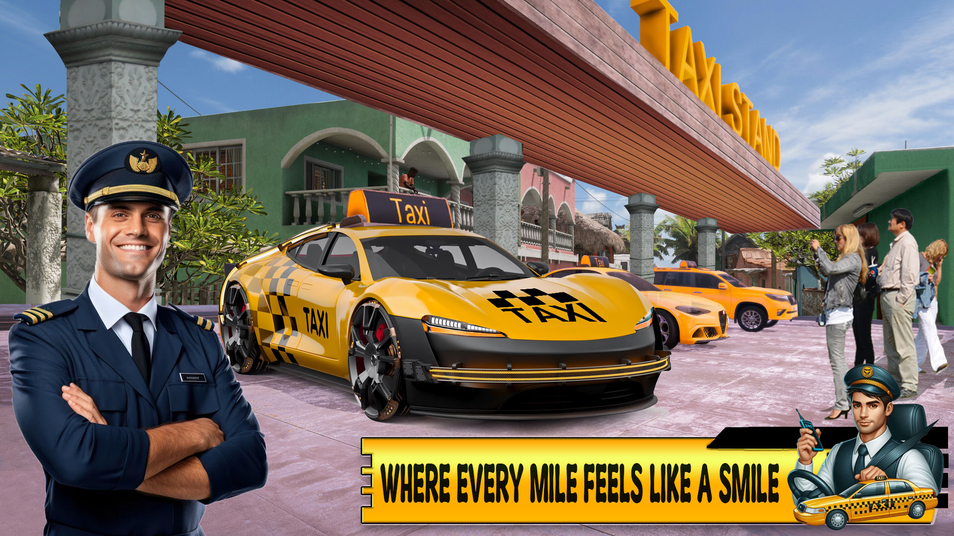 اسکرین شات 3 بازی City Taxi Auto Racer Taxi Game