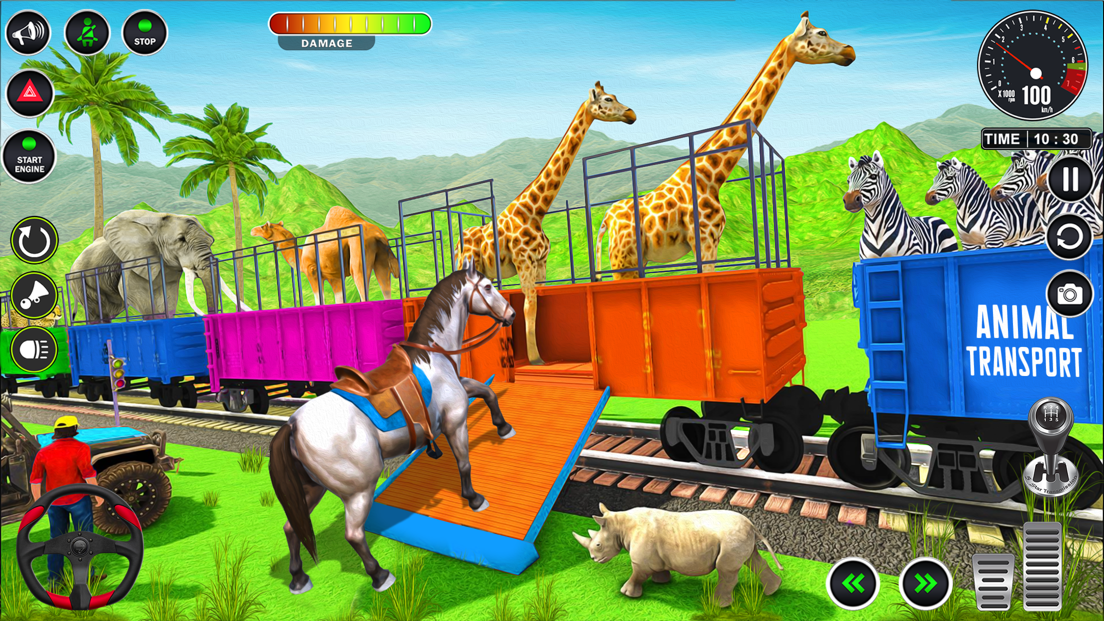 اسکرین شات 6 برنامه Animal Transport Truck Game 3D