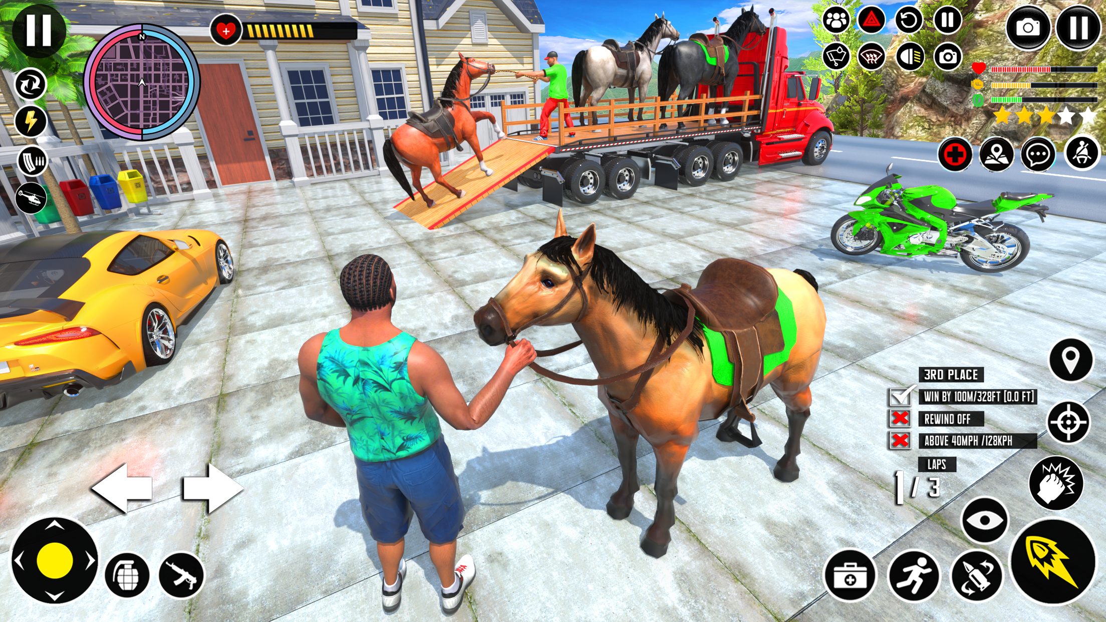 اسکرین شات 2 برنامه Animal Transport Truck Game 3D