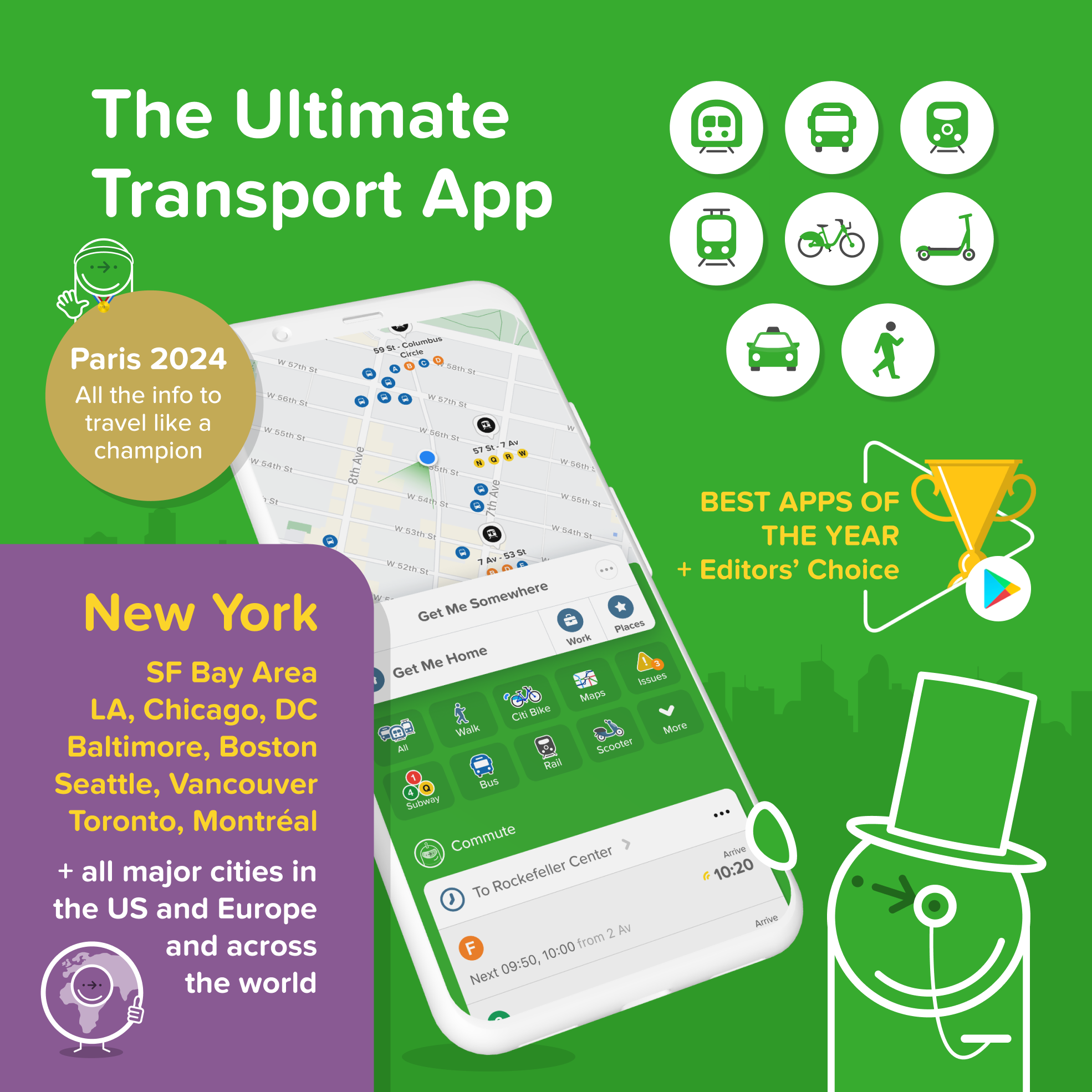 اسکرین شات 1 برنامه Citymapper