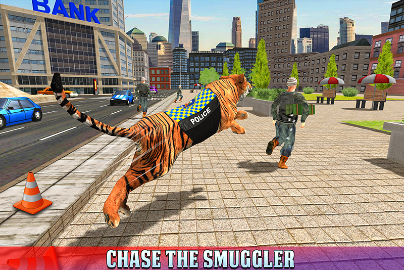 اسکرین شات 5 برنامه Police Tiger Game City Crime