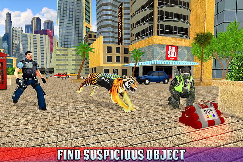 اسکرین شات 3 برنامه Police Tiger Game City Crime