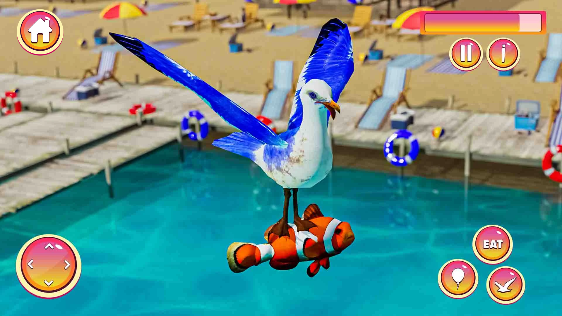 اسکرین شات 2 بازی Seagull Family: Offline Games