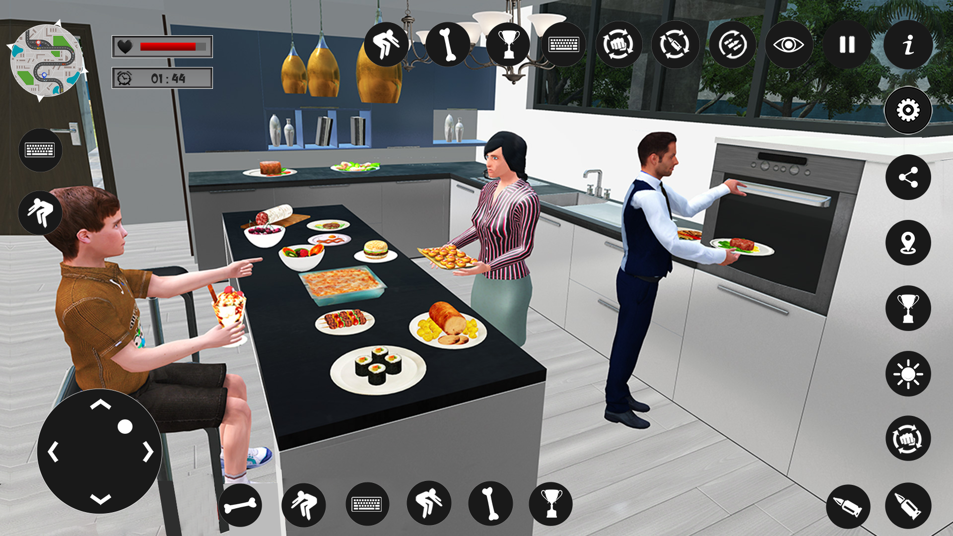 اسکرین شات 8 بازی Virtual Rent Home Happy Family
