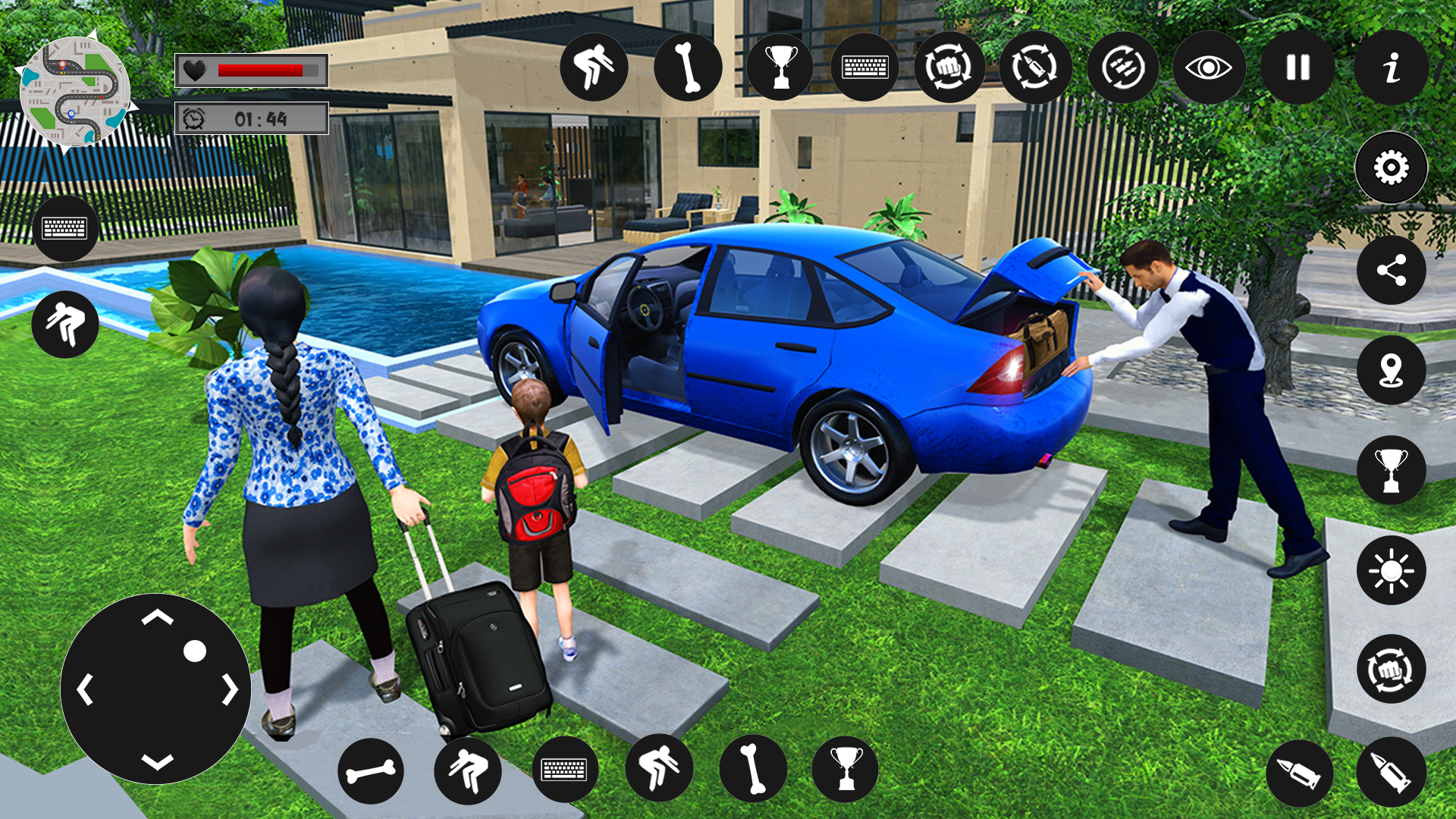 اسکرین شات 7 بازی Virtual Rent Home Happy Family