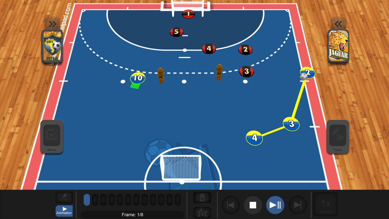 اسکرین شات 1 برنامه TacticalPad Futsal & Handball