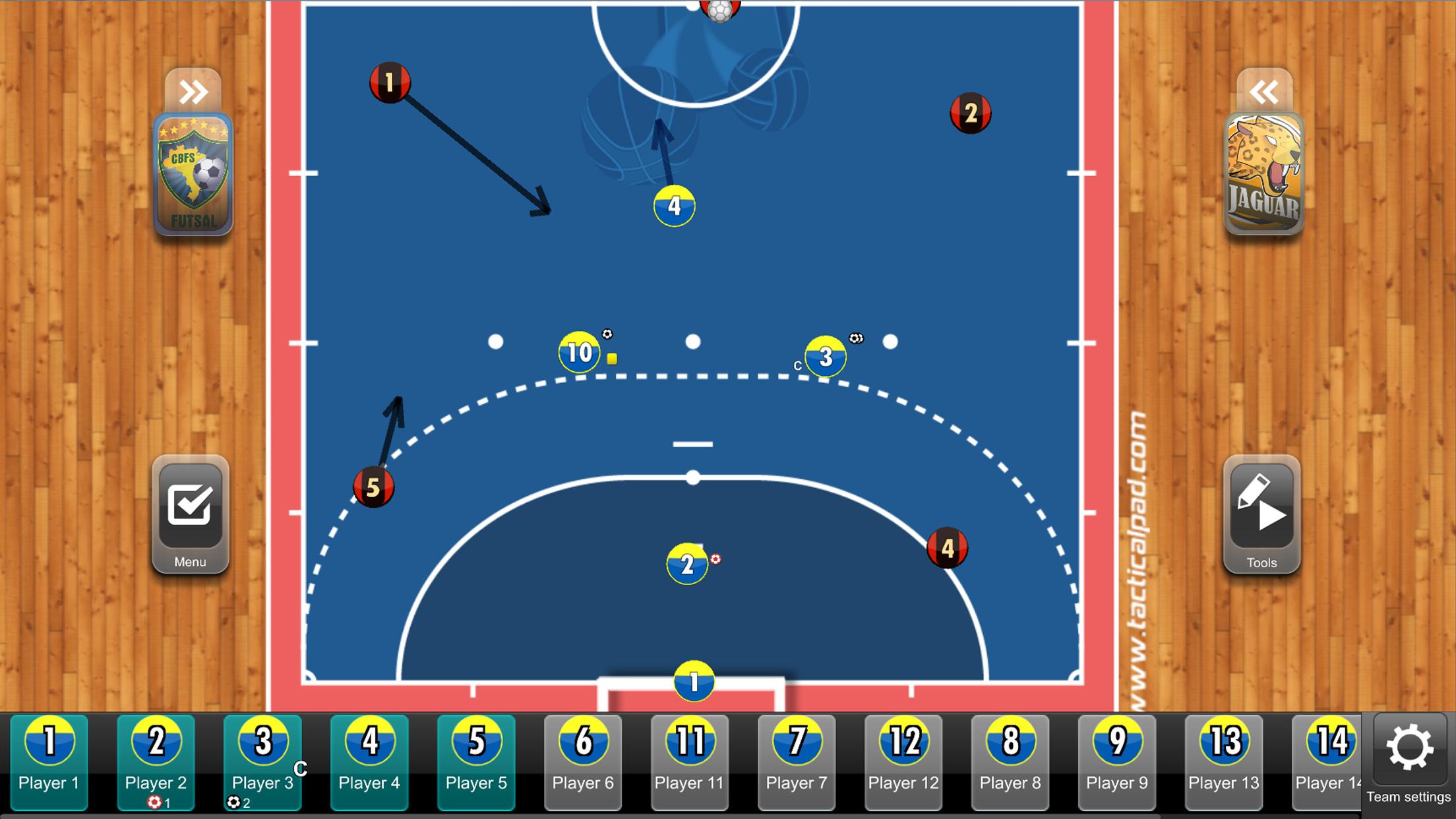 اسکرین شات 3 برنامه TacticalPad Futsal & Handball