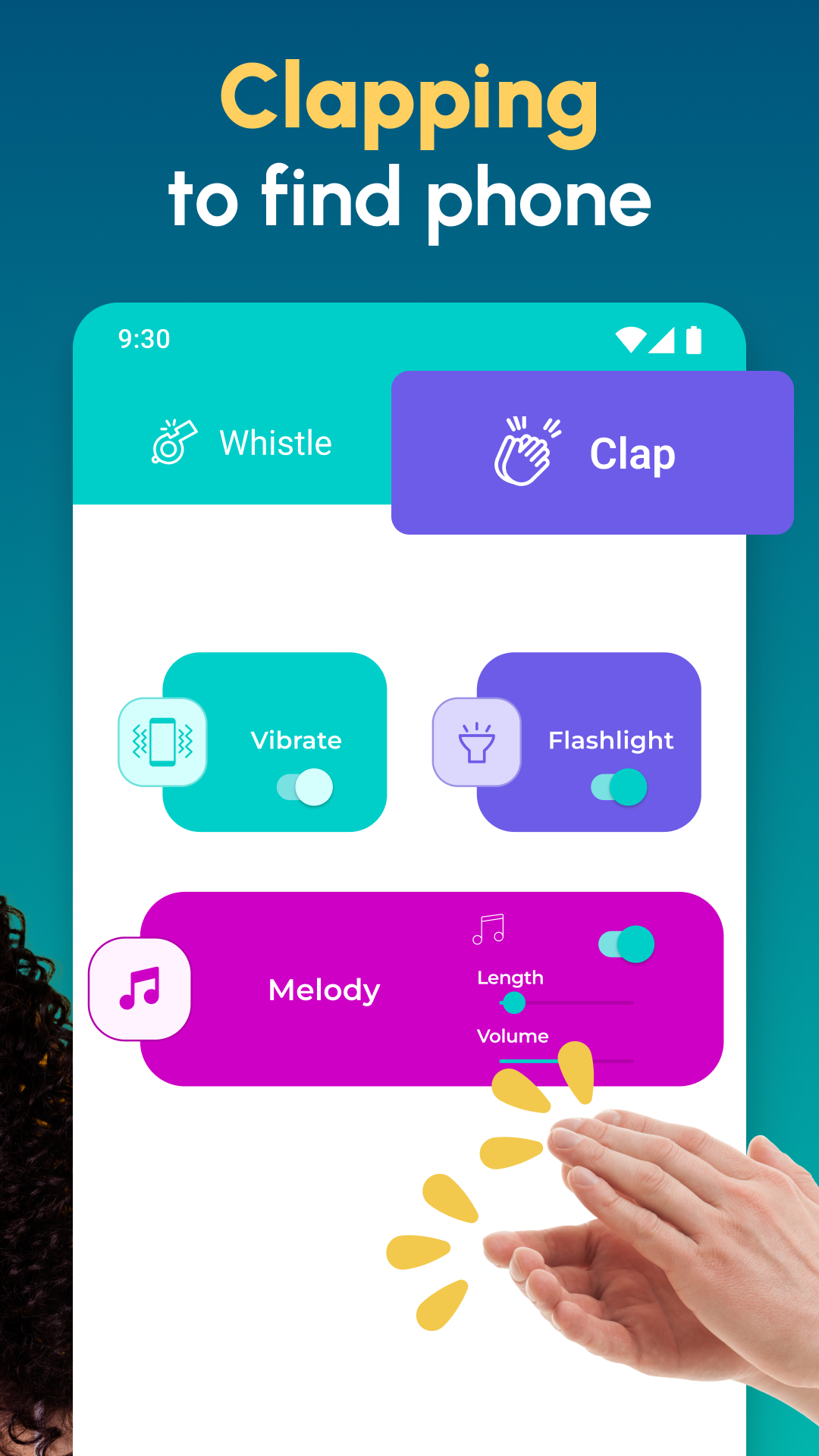 اسکرین شات 4 برنامه Clap to Find My Phone: Whistle