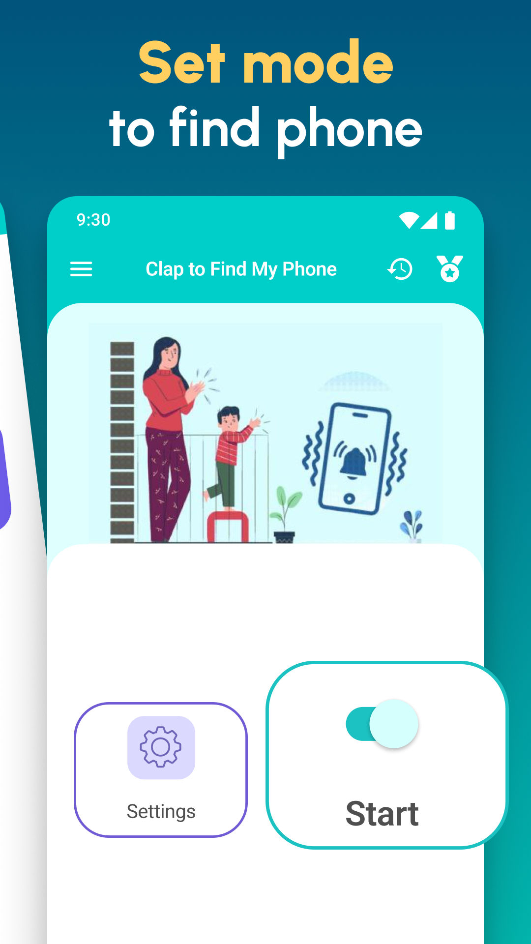 اسکرین شات 2 برنامه Clap to Find My Phone: Whistle