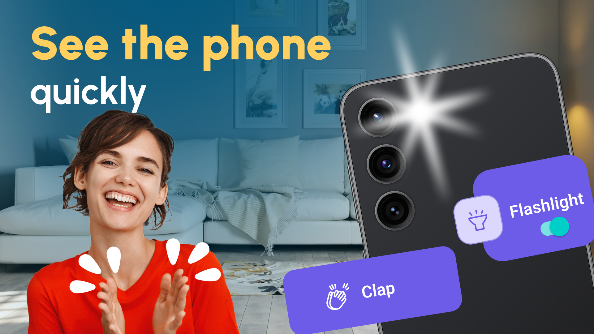 اسکرین شات 8 برنامه Clap to Find My Phone: Whistle