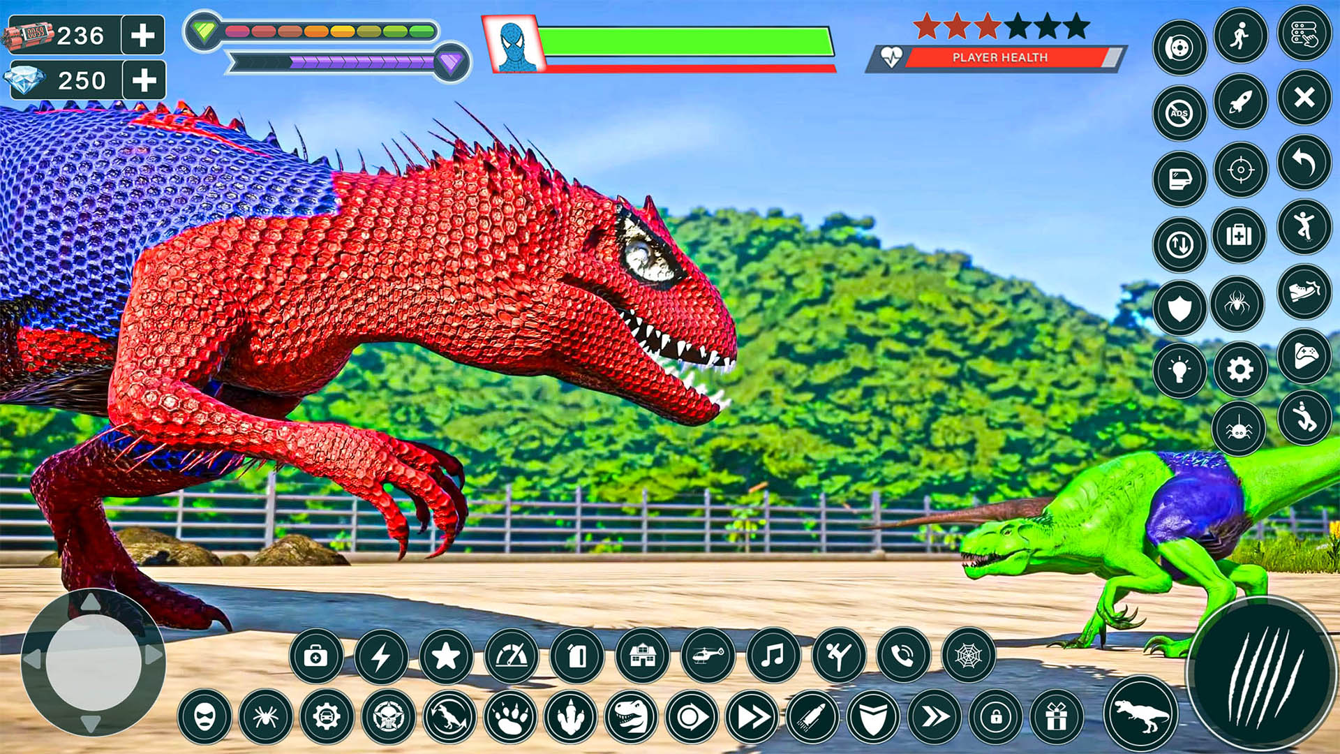 اسکرین شات 1 بازی Dinosaur Smash Rescue Batle 3D