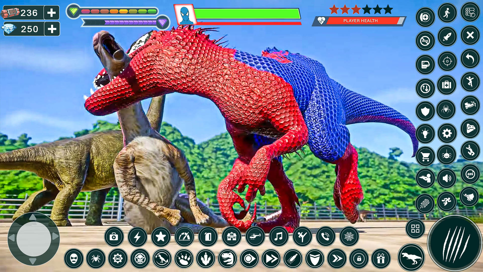 اسکرین شات 2 بازی Dinosaur Smash Rescue Batle 3D