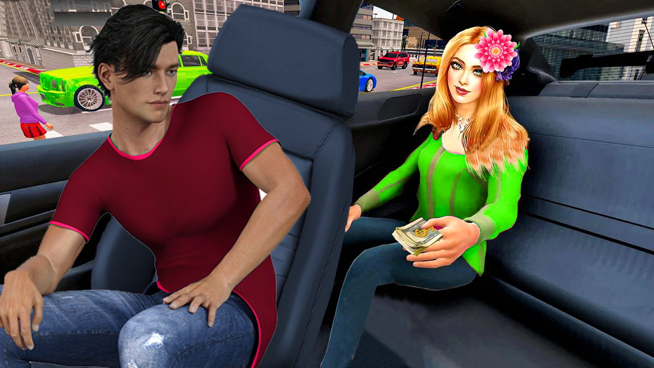 اسکرین شات 2 بازی Taxi Games Driving Car Game 3D