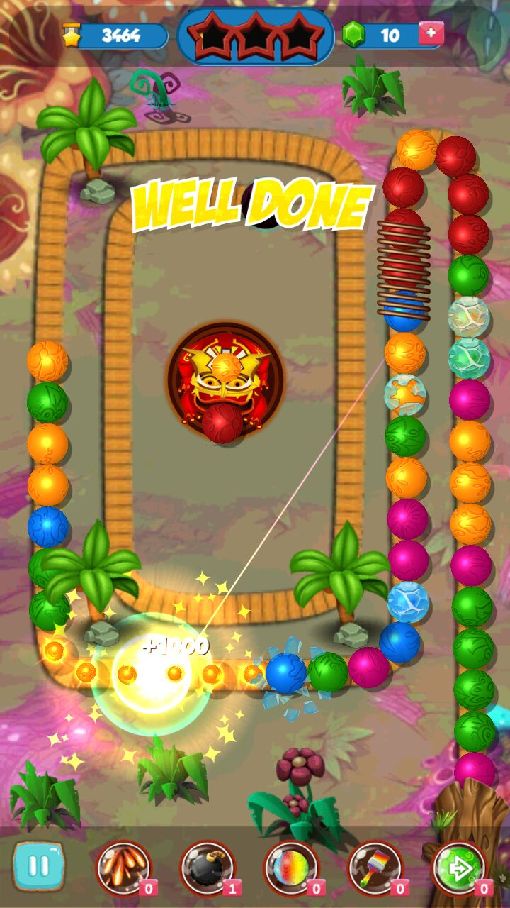 اسکرین شات 3 بازی Jungle Blast-Marble Mission 3D