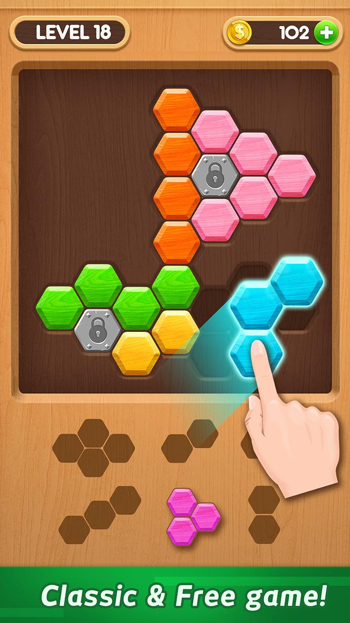اسکرین شات 2 بازی Wood Block Puzzle - Hexa