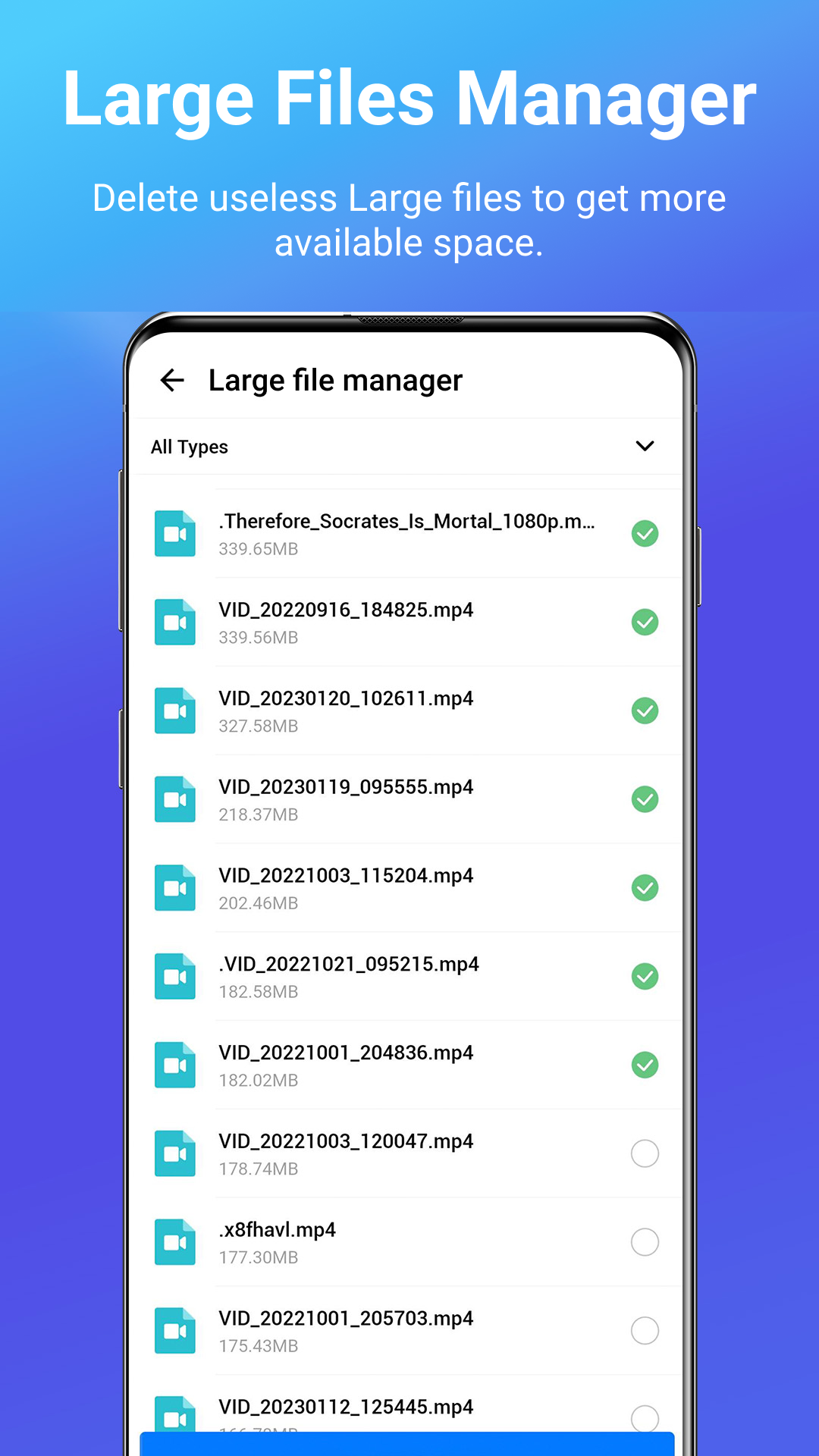 اسکرین شات 5 برنامه ONE TOOLKIT: Delete Junk Files