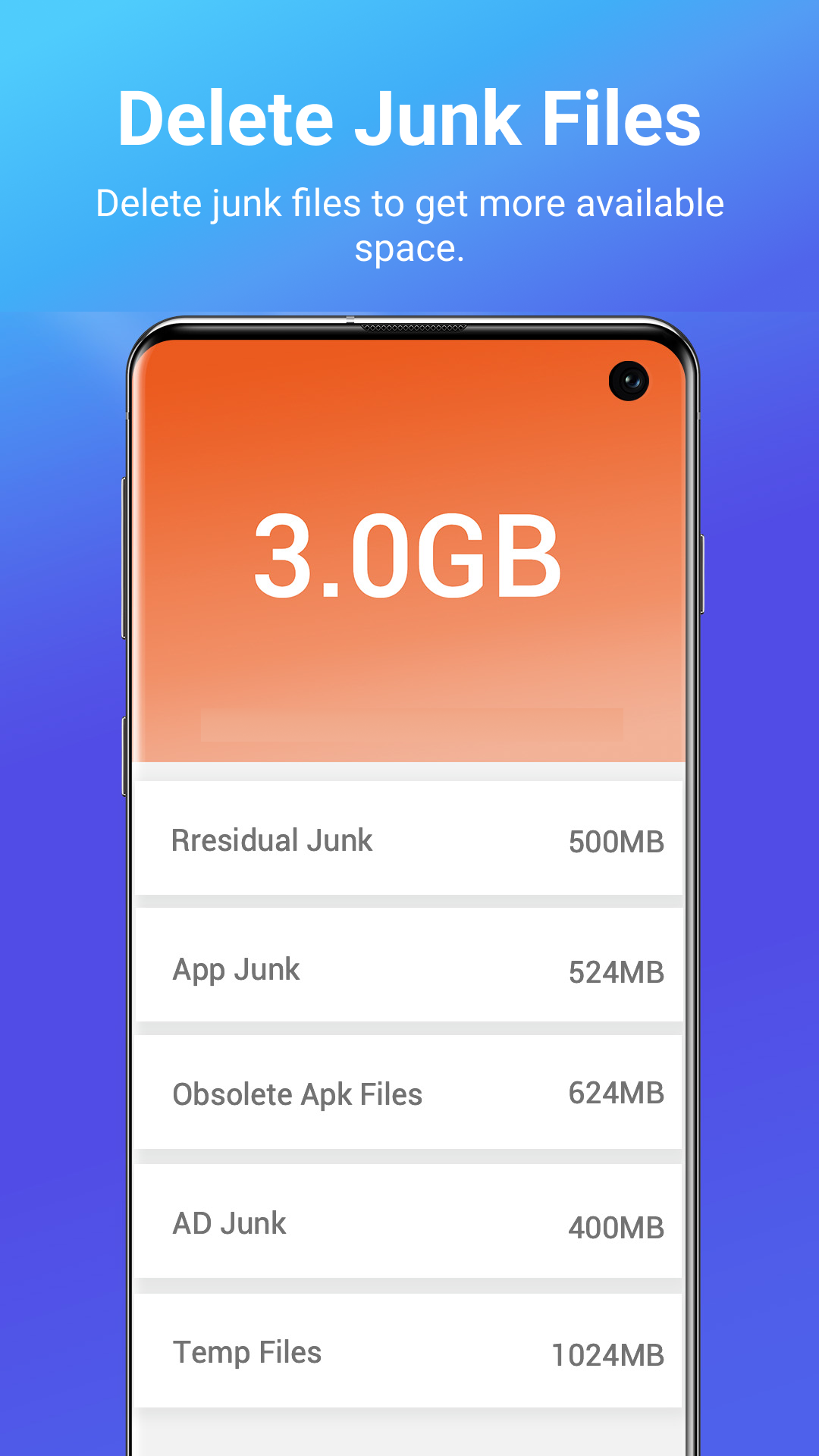 اسکرین شات 1 برنامه ONE TOOLKIT: Delete Junk Files