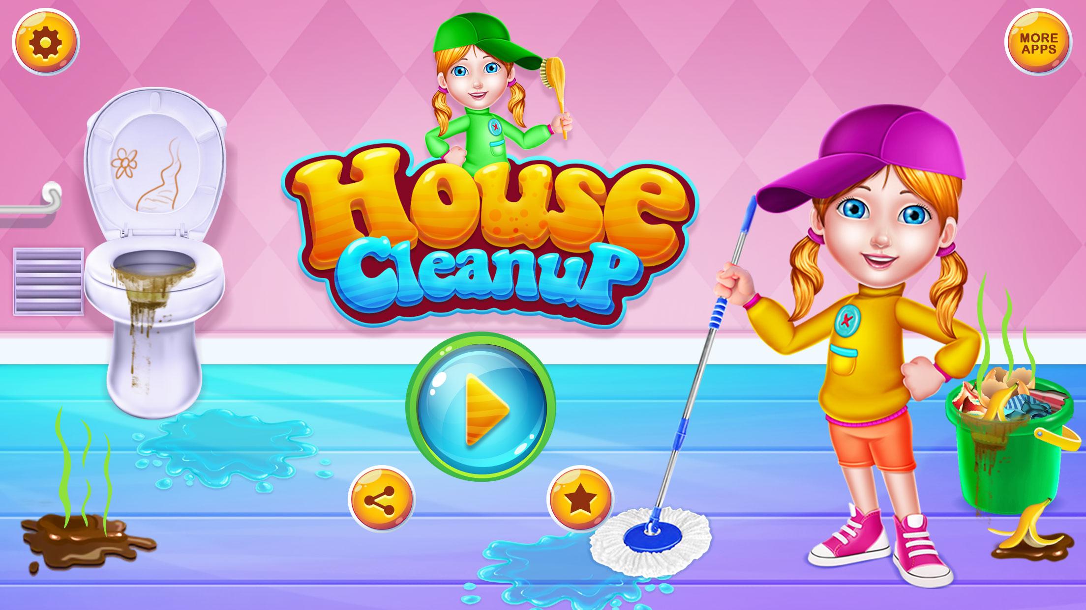 اسکرین شات 1 برنامه My Messy Home Cleanup