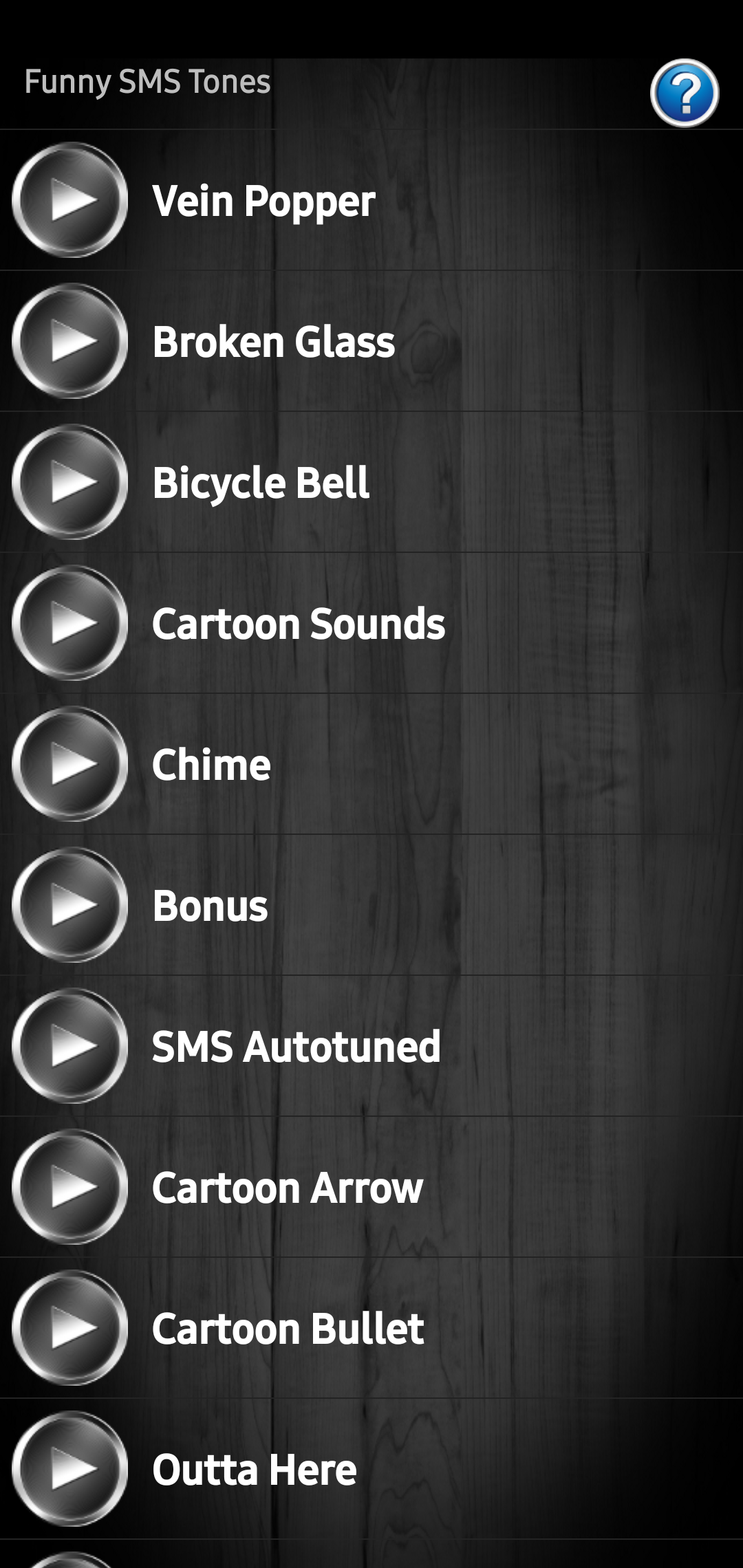 اسکرین شات 5 برنامه Funny SMS Tones