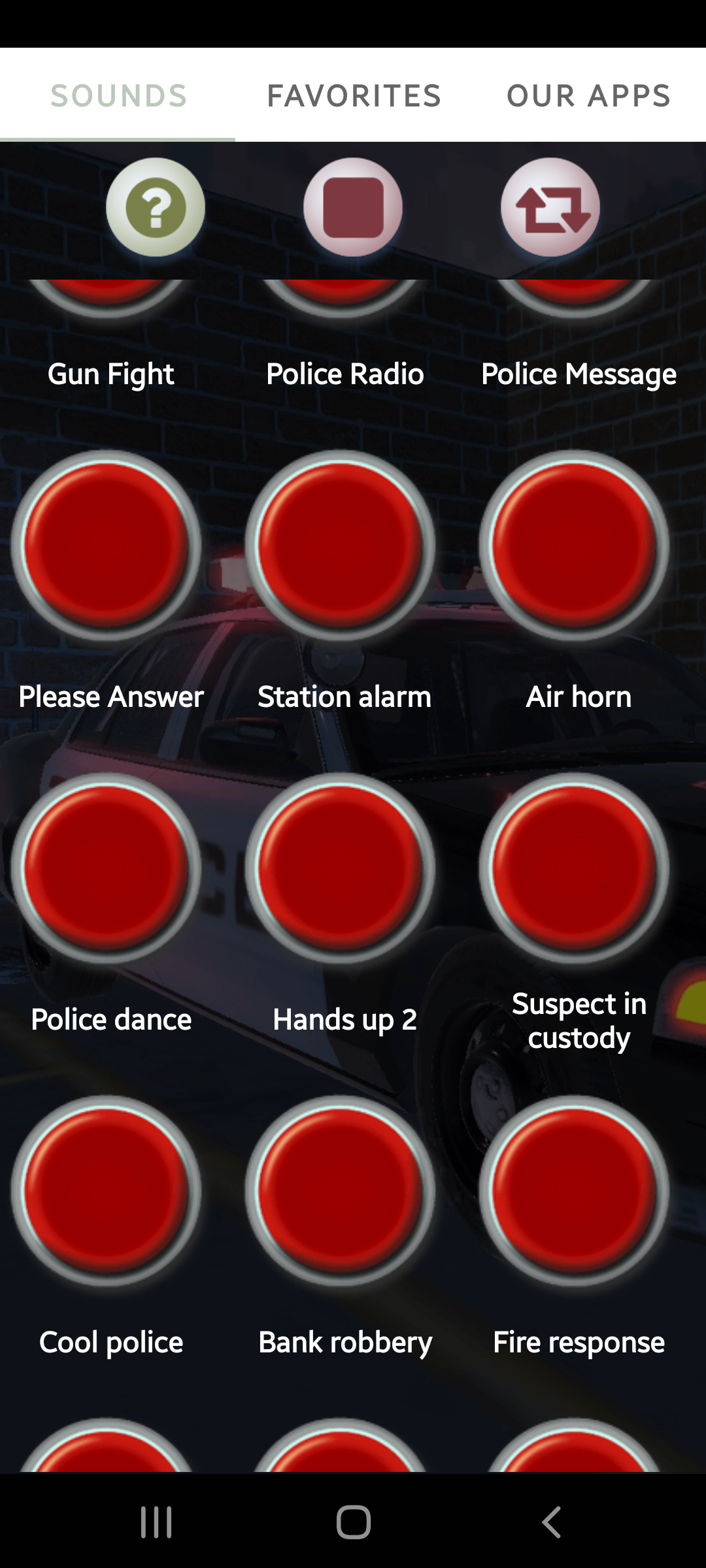 اسکرین شات 4 برنامه Police Siren Ringtones