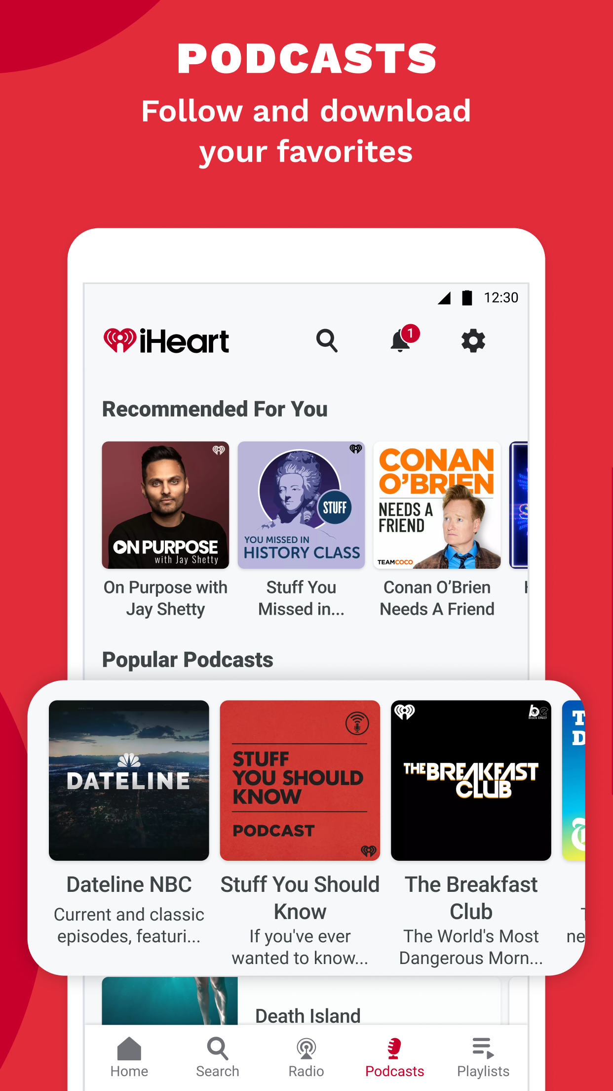 اسکرین شات 7 برنامه iHeart: Music, Radio, Podcasts
