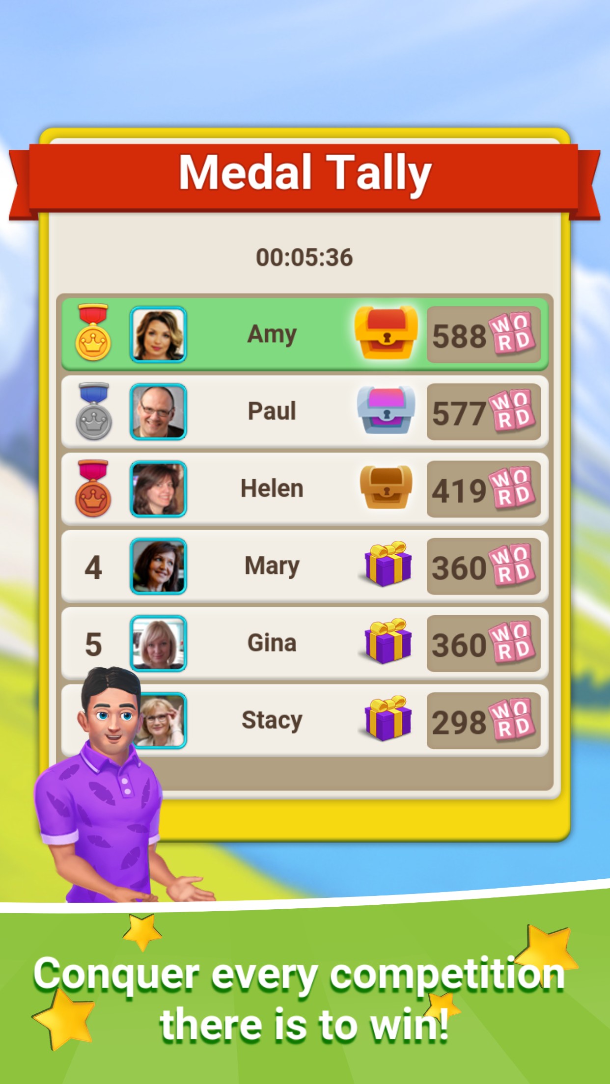 اسکرین شات 4 بازی Crossword Online: Word Cup