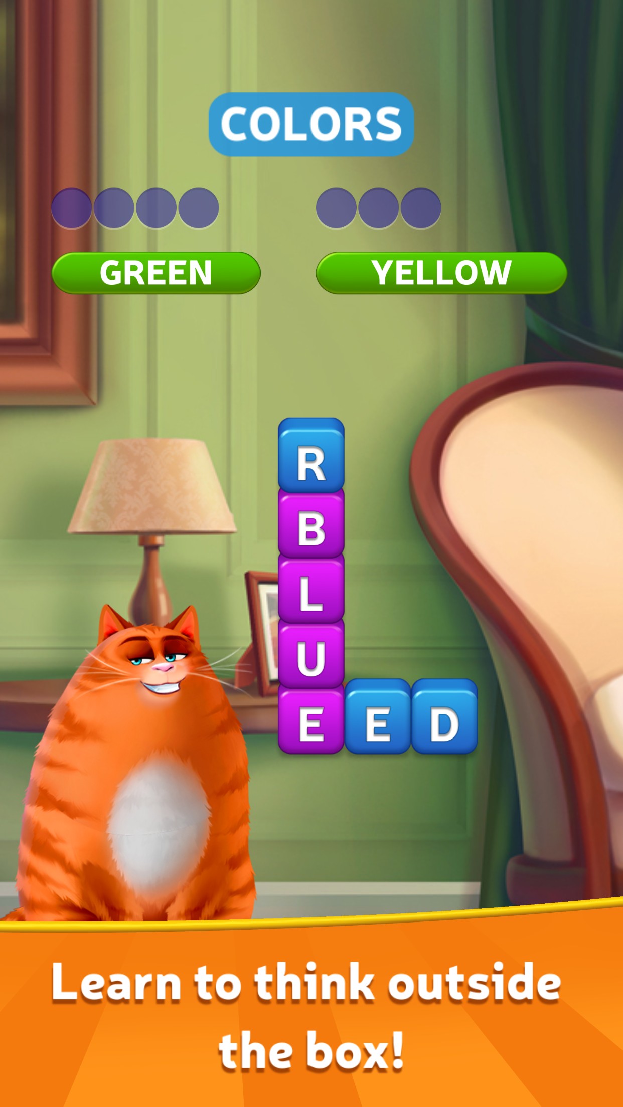 اسکرین شات 1 بازی Kitty Scramble: Word Game