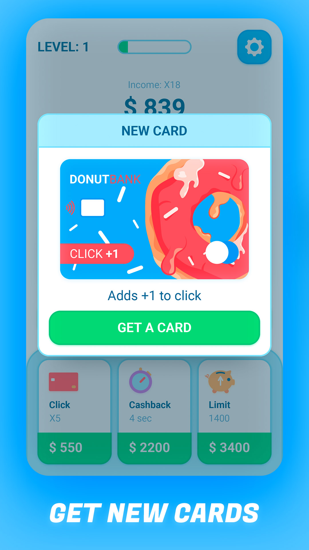 اسکرین شات 6 بازی Idle Bank Card - money clicker