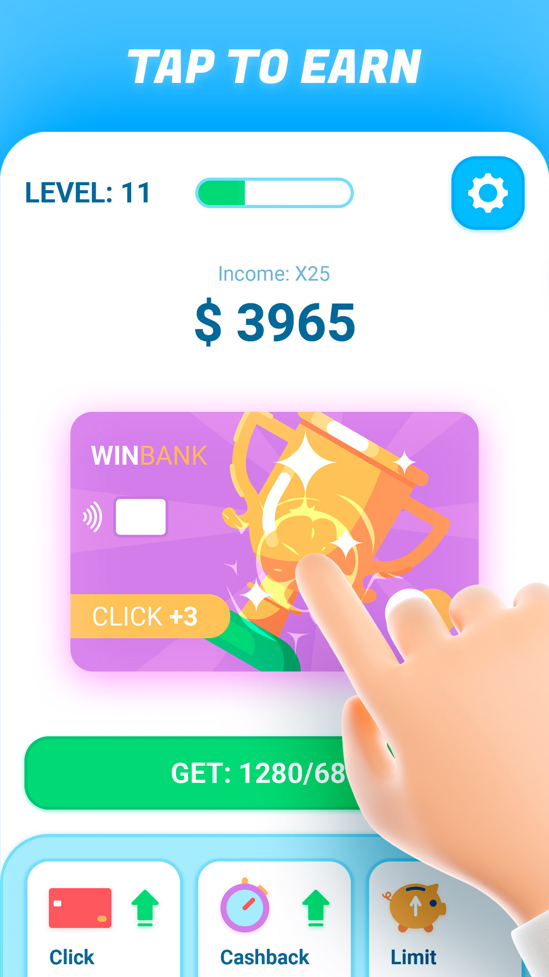 اسکرین شات 2 بازی Idle Bank Card - money clicker