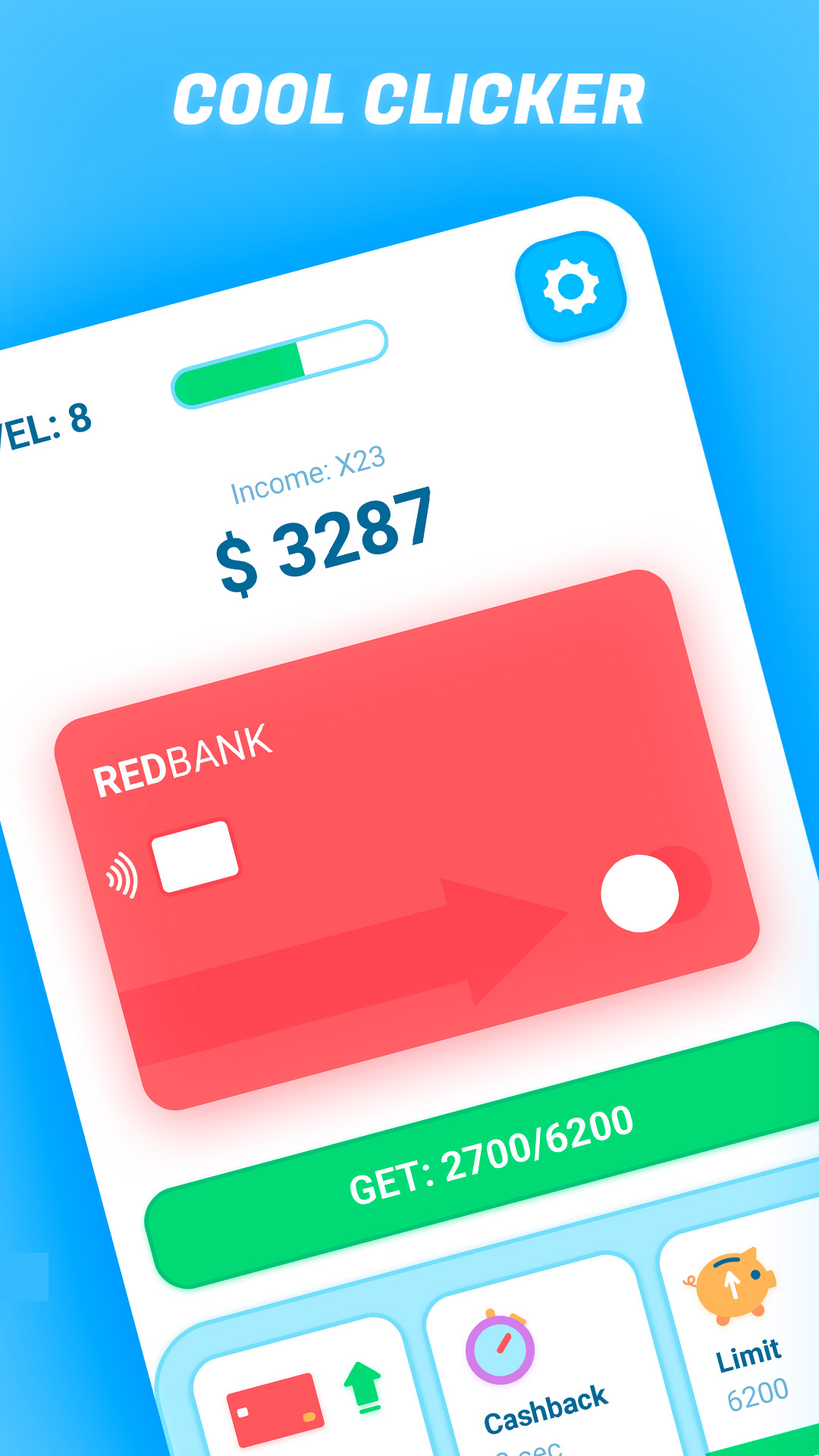 اسکرین شات 1 بازی Idle Bank Card - money clicker