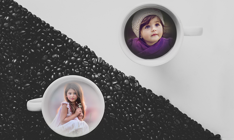 اسکرین شات 1 برنامه Coffee Cup Dual Photo Frame