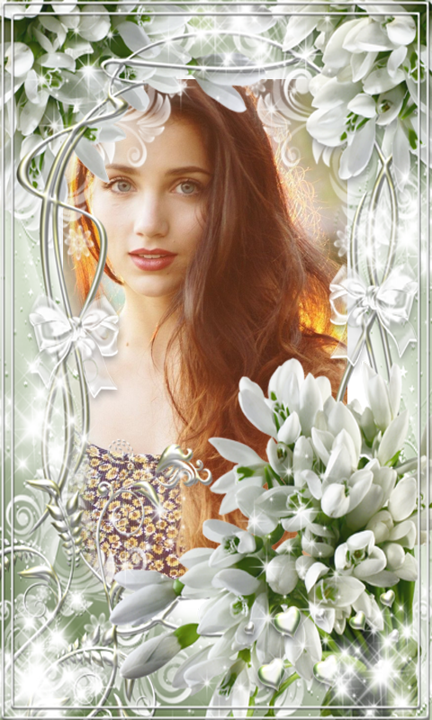 اسکرین شات 1 برنامه Flowers Photo Frame