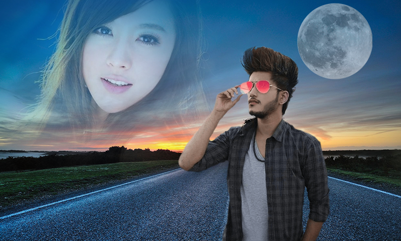 اسکرین شات 2 برنامه Moon Photo Frame and Photo Edi