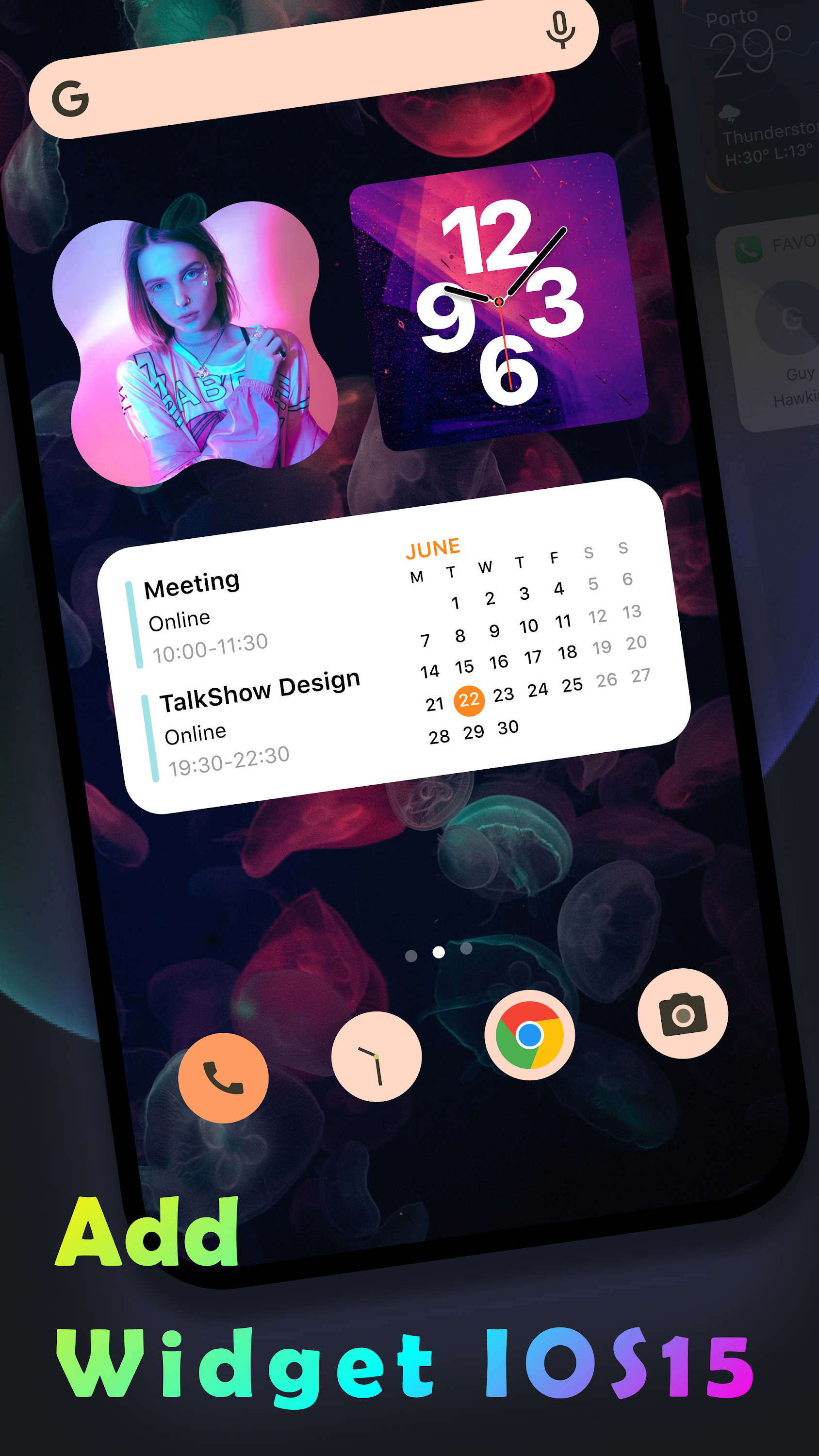 اسکرین شات 8 برنامه Widget OS 18: Live Wallpaper