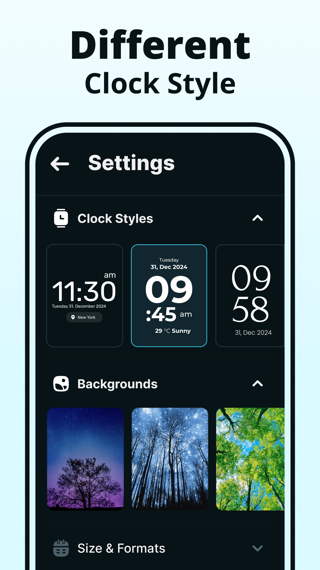 اسکرین شات 5 برنامه Digital Clock - Alarm Clock