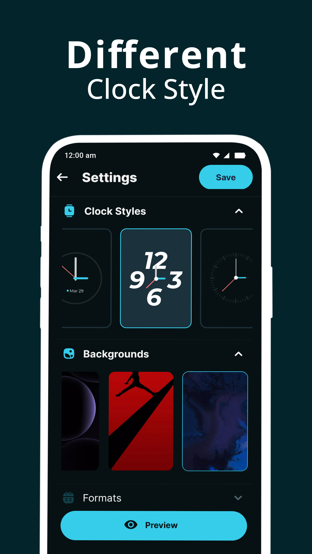 اسکرین شات 5 برنامه Digital Clock - Alarm Clock