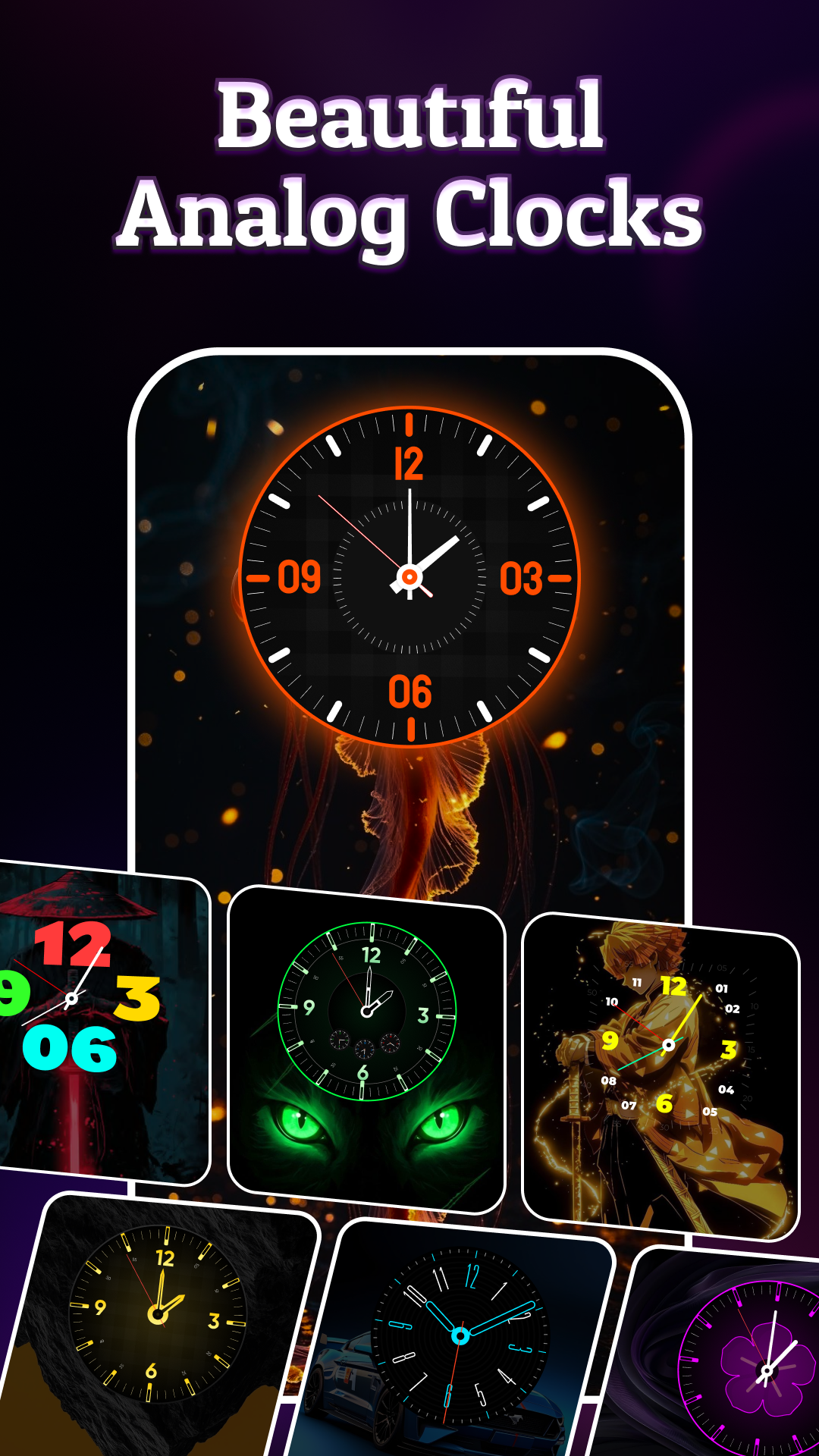 اسکرین شات 5 برنامه Neon Digital Clock Smart Watch