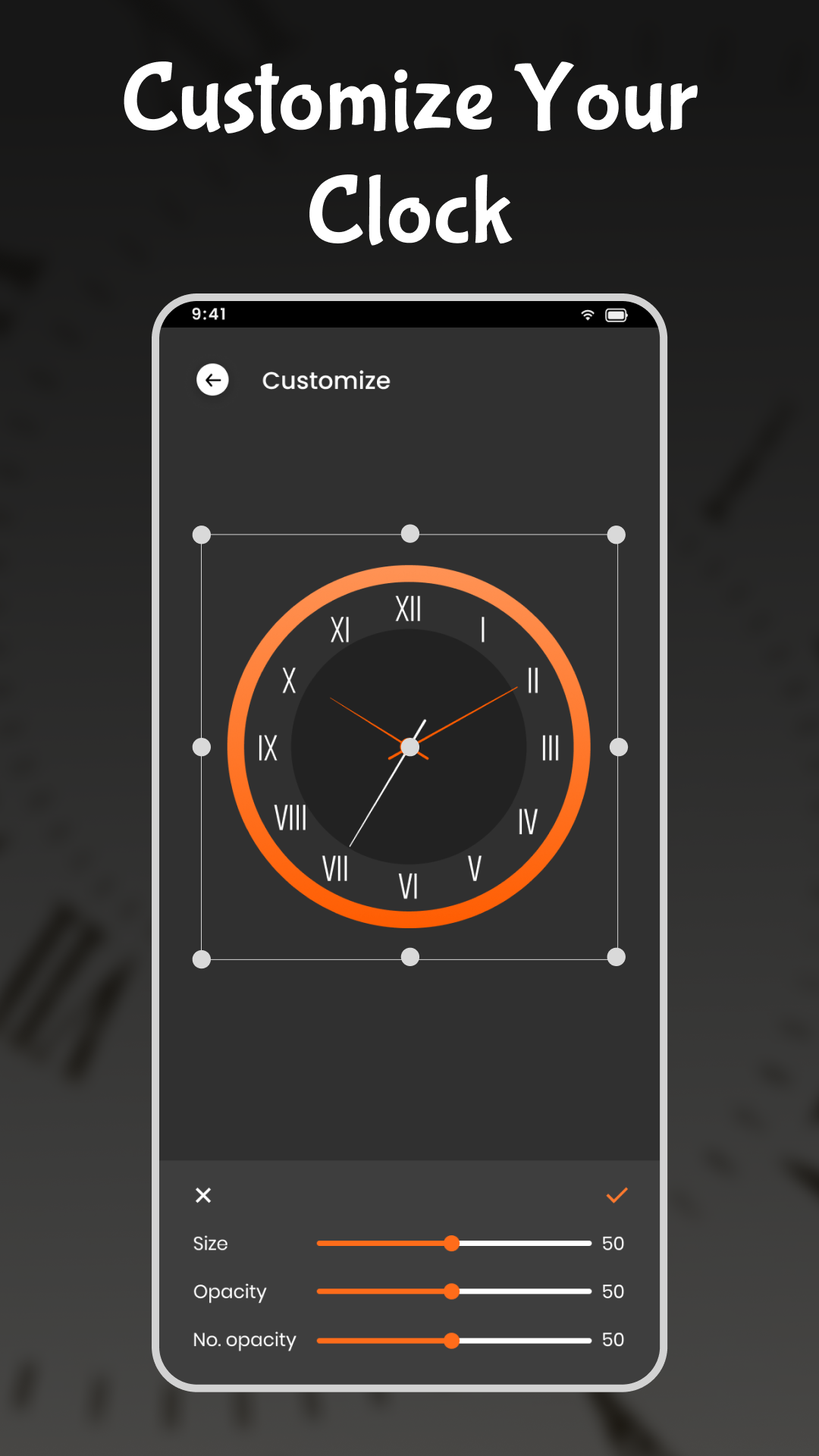 اسکرین شات 3 برنامه Analog Clock Wallpaper：3DClock