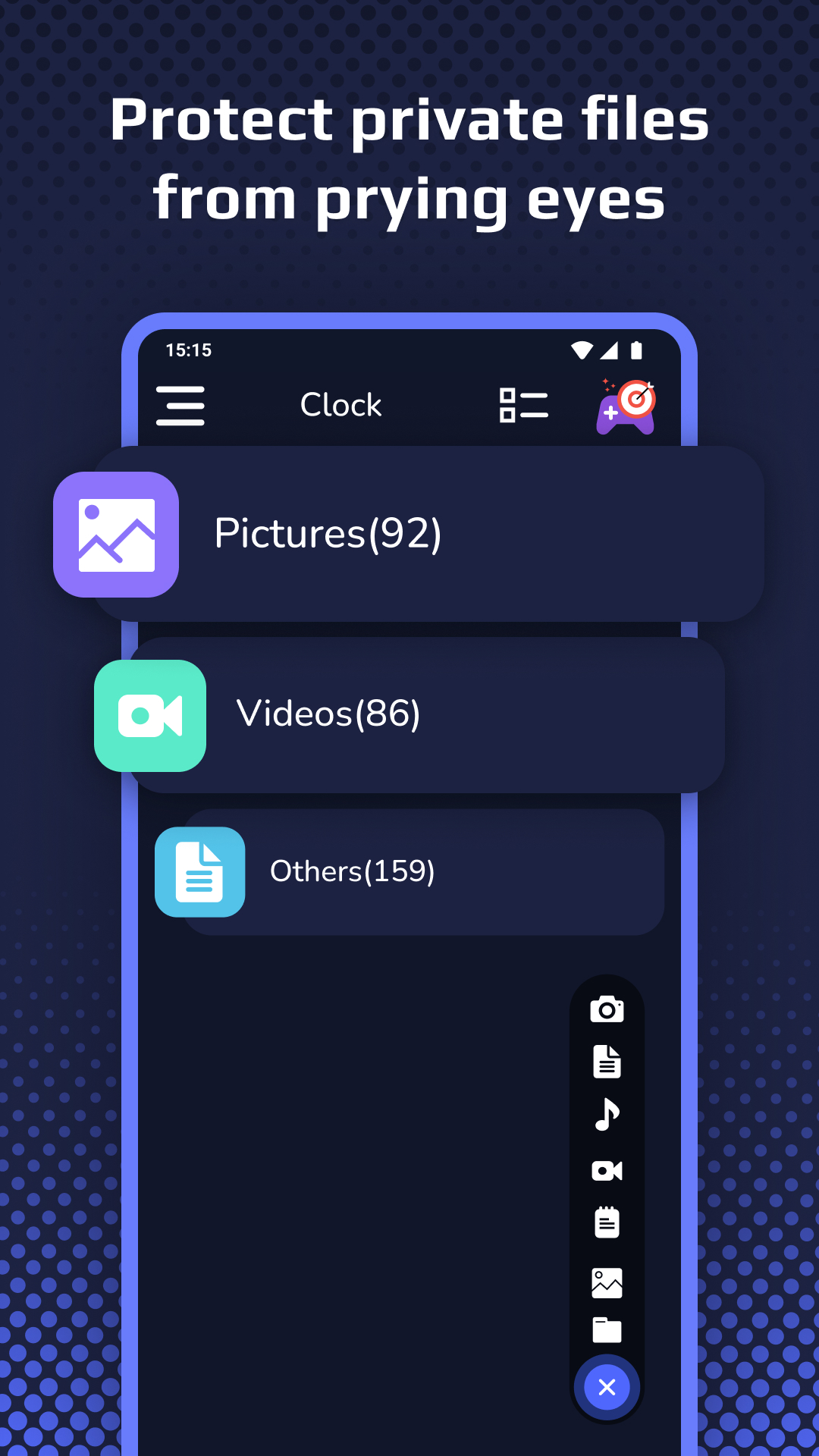 اسکرین شات 4 برنامه Clock Vault - Secret Folder