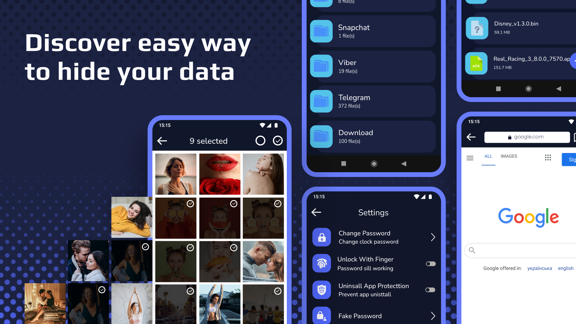 اسکرین شات 3 برنامه Clock Vault - Secret Folder
