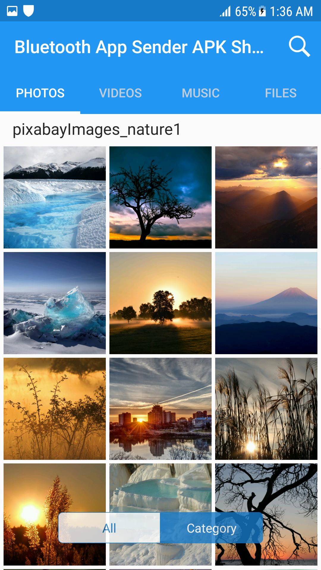 اسکرین شات 3 برنامه Bluetooth App Sender APK Share