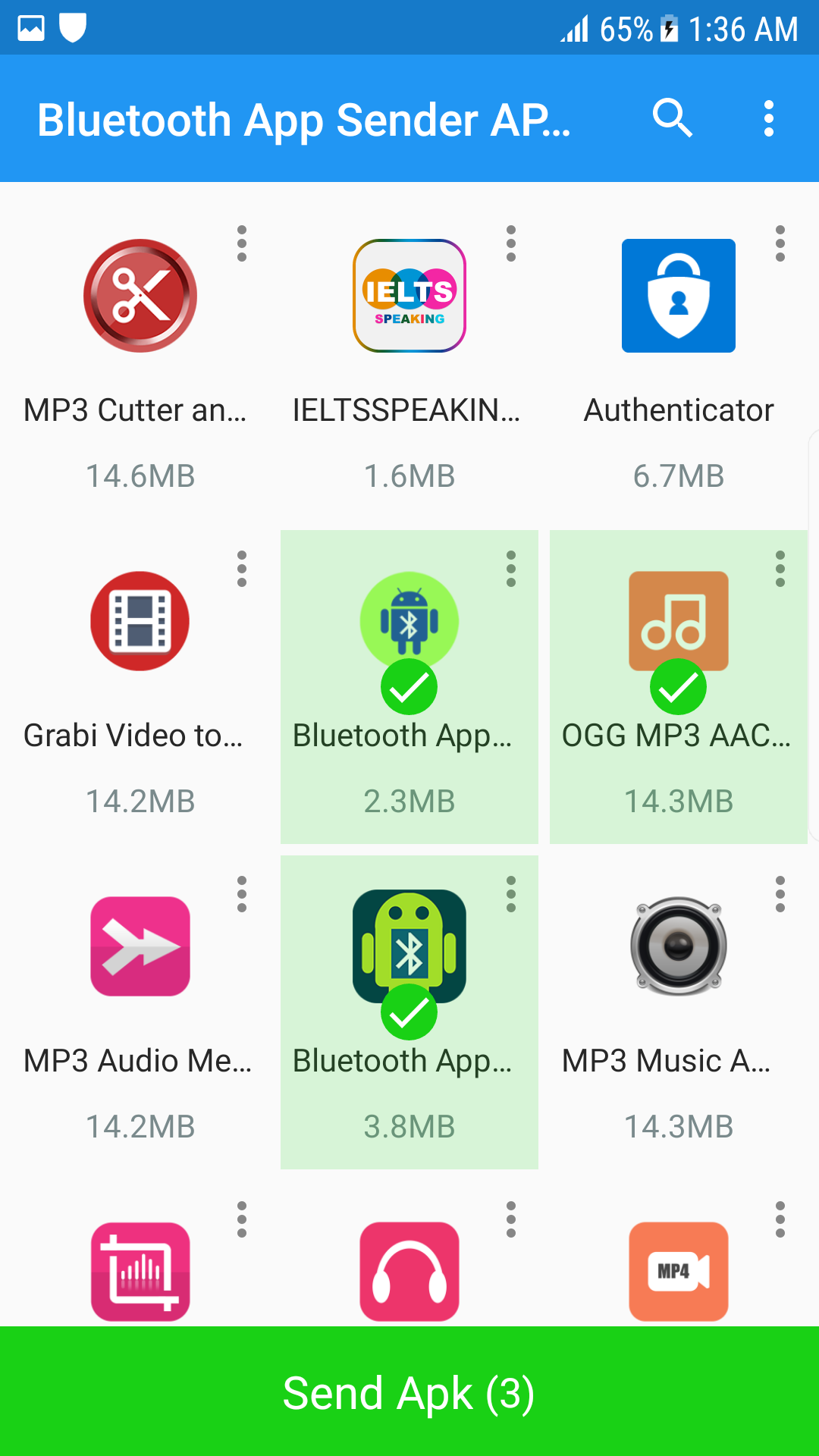 اسکرین شات 2 برنامه Bluetooth App Sender APK Share