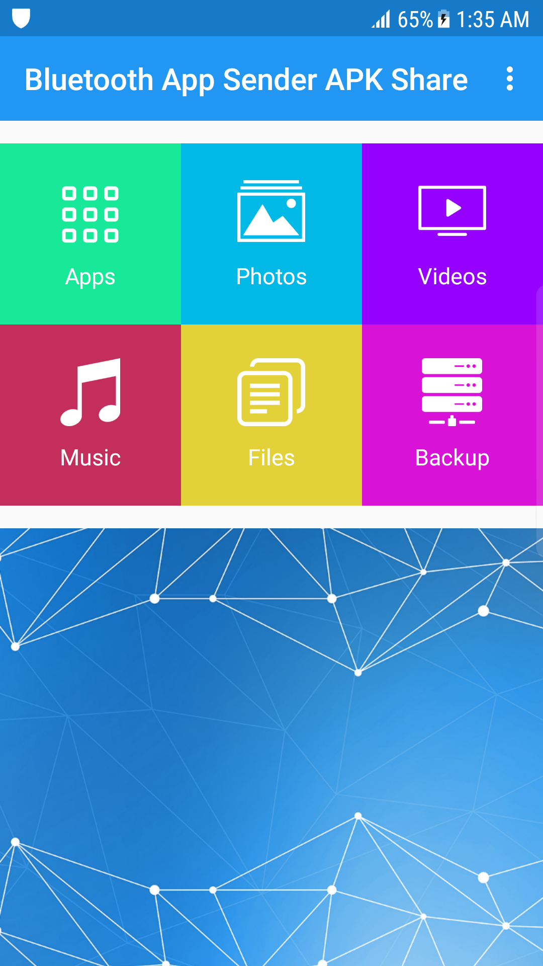 اسکرین شات 1 برنامه Bluetooth App Sender APK Share