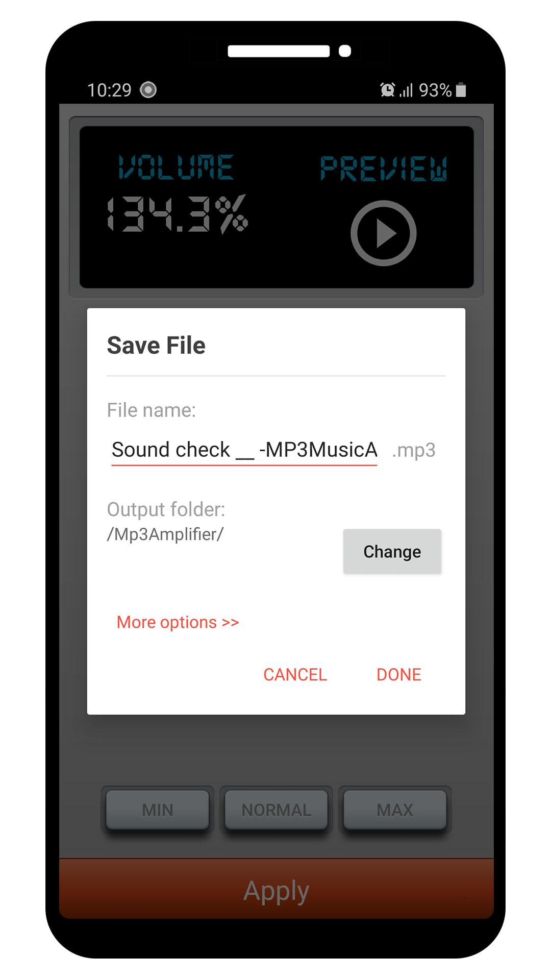 اسکرین شات 4 برنامه MP3 Music Amplifier & Booster