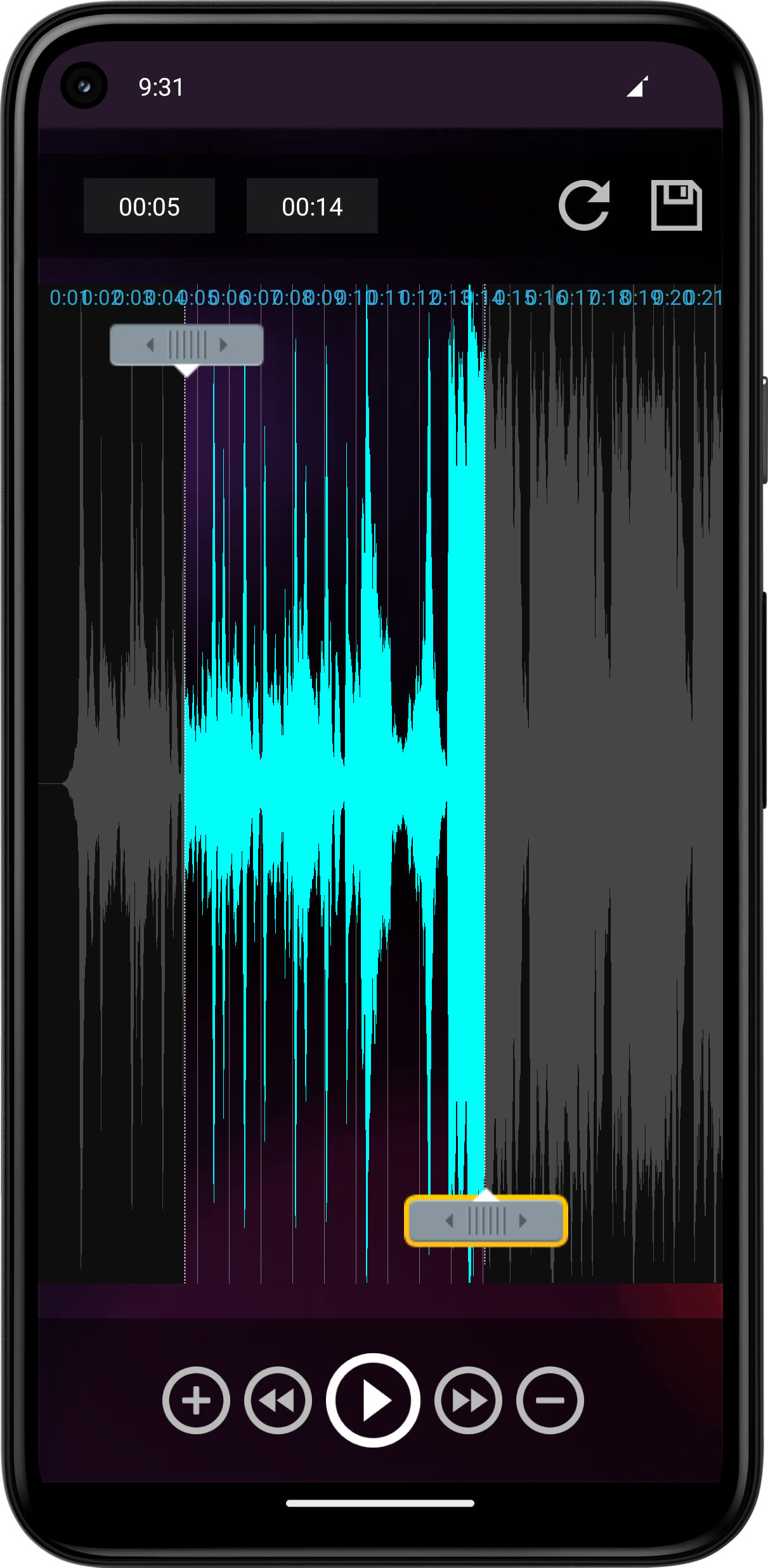 اسکرین شات 3 برنامه MP3 Cutter and Audio Merger