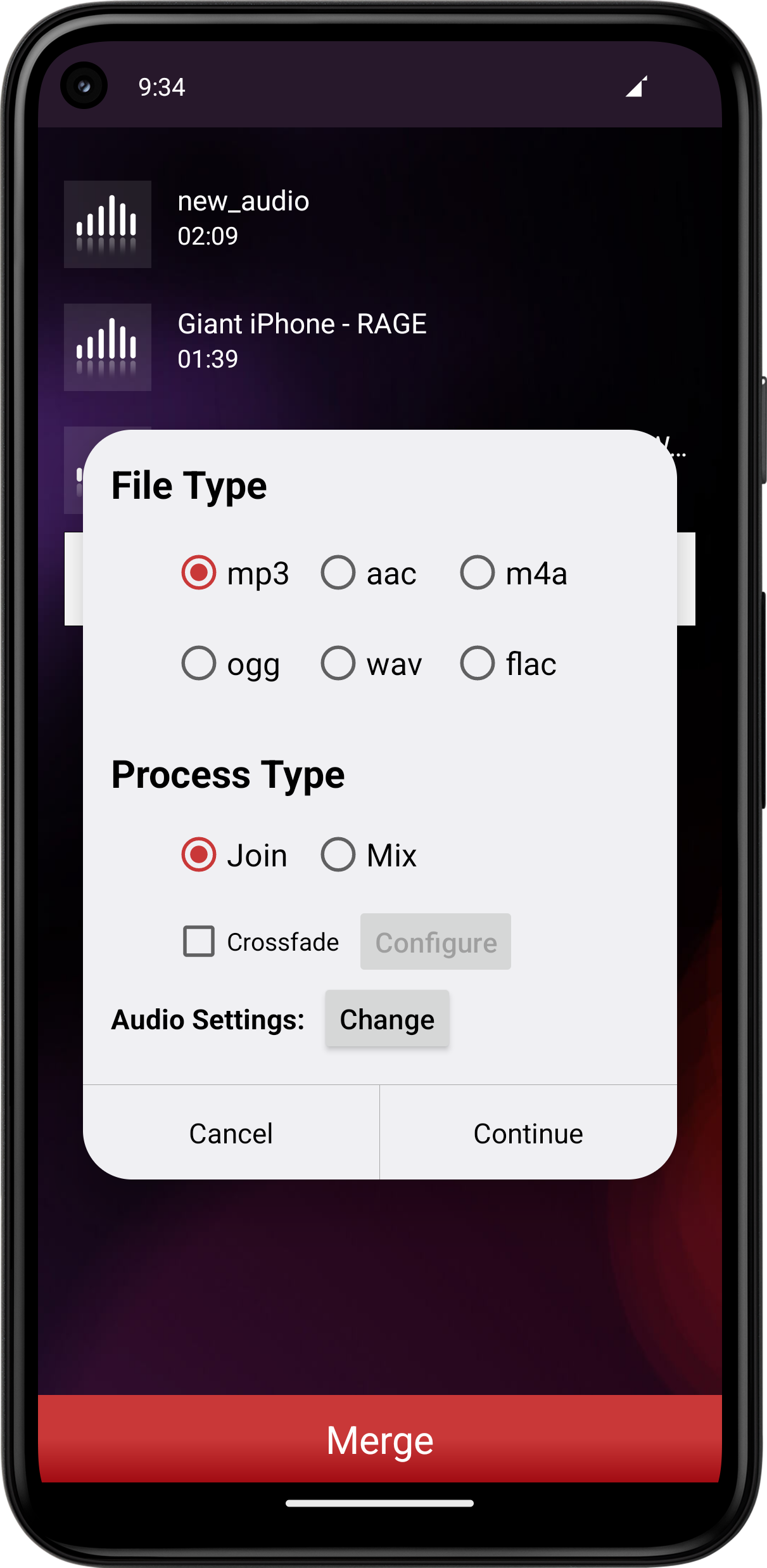 اسکرین شات 5 برنامه MP3 Cutter and Audio Merger
