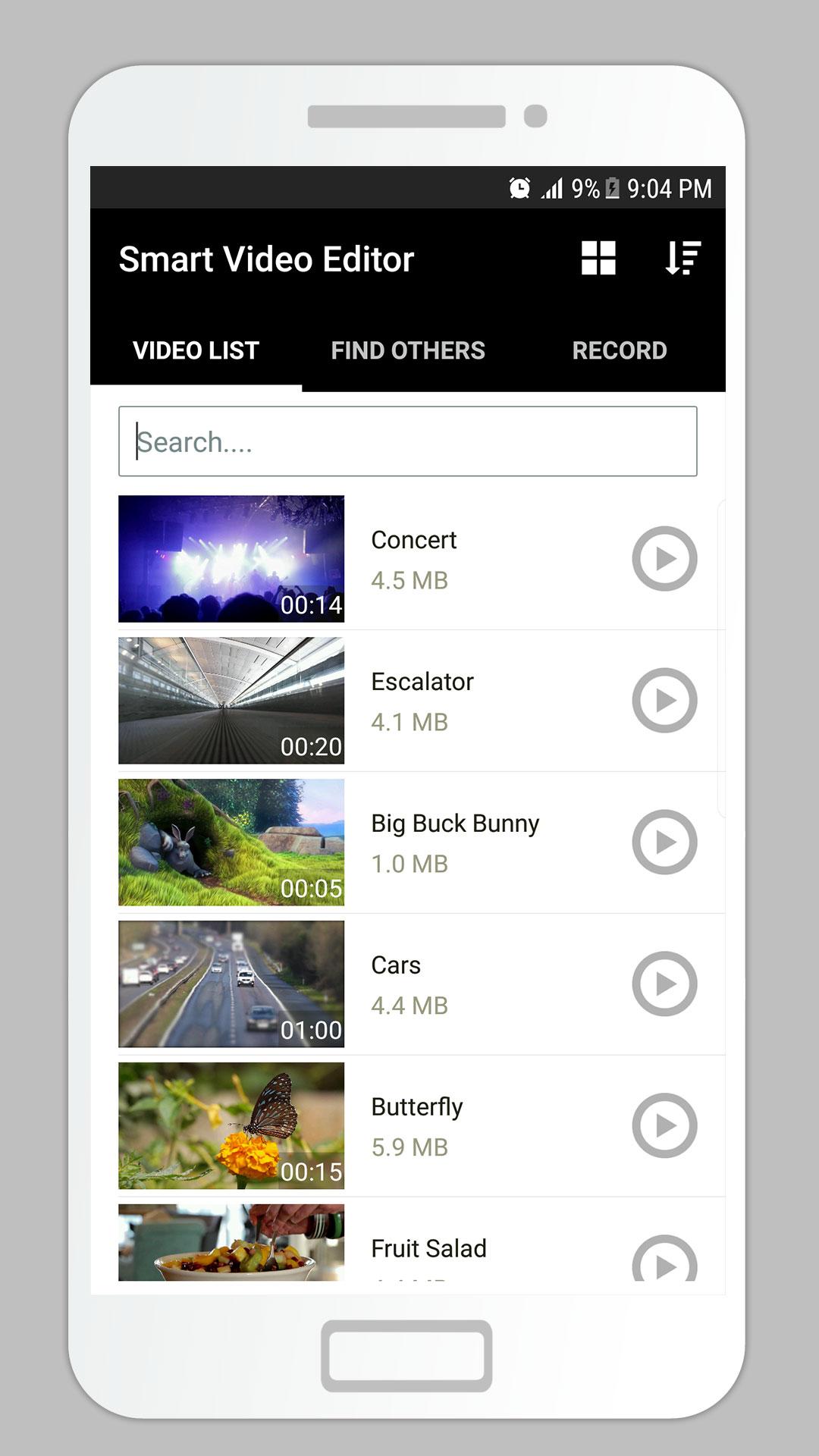 اسکرین شات 2 برنامه Smart Video Editor Trim Merge