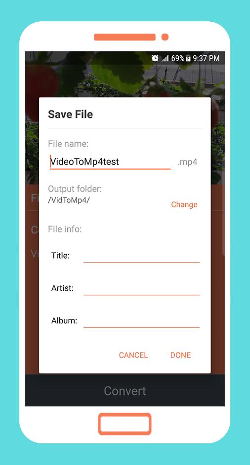 اسکرین شات 5 برنامه To mp4 3gp webm Video Converte