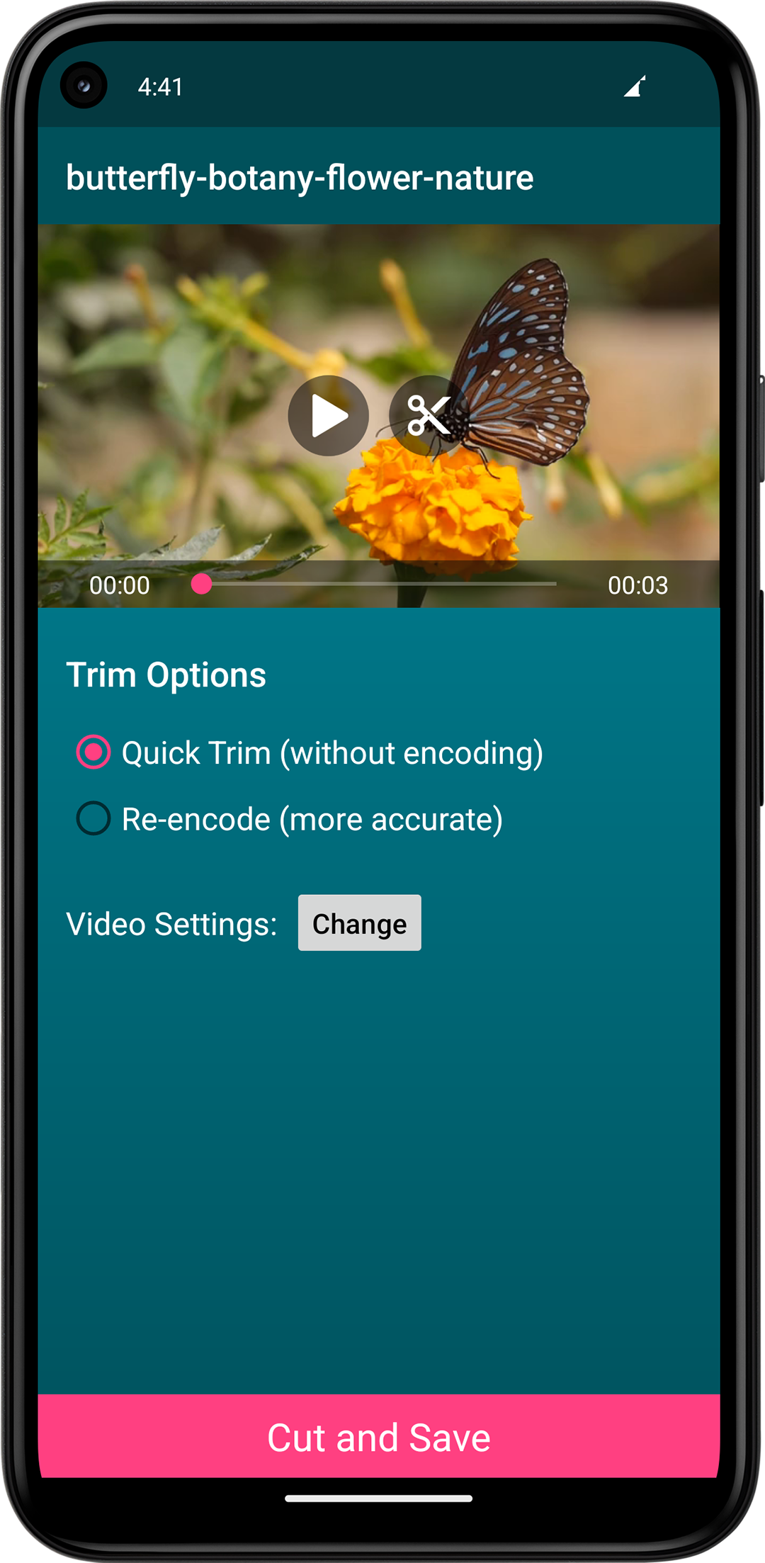 اسکرین شات 4 برنامه VEdit Video Cutter and Merger